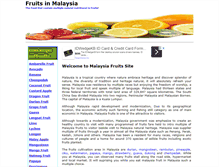 Tablet Screenshot of malaysiafruit.com